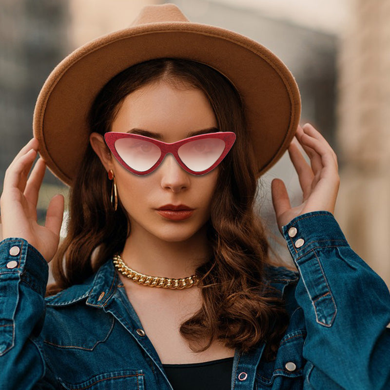 SOPEWOD Wood Sunglasses with Dark Polarized Lenses for Women