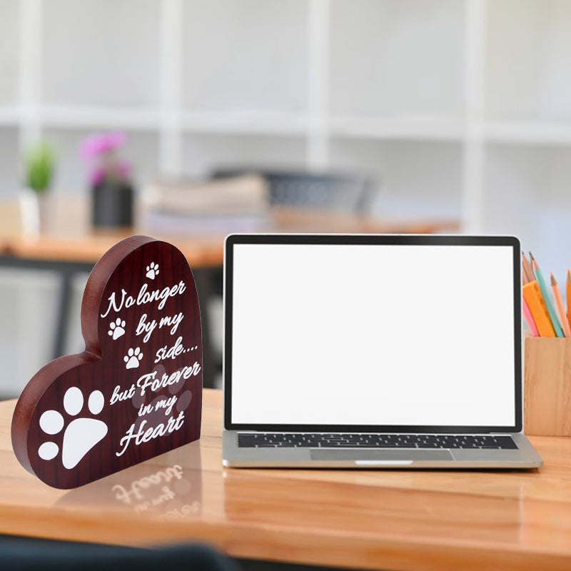 View larger image Add to Compare  Share SOPEWOD Sympathy Condolence Gifts: Heart-Shaped Wooden Plaque for Pet Loss Remembrance