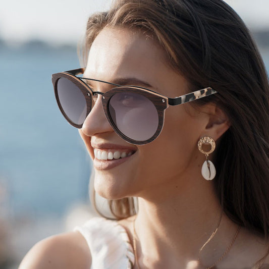 SOPEWOD  Wood Sunglasses with Dark Polarized Lenses for Men and Women