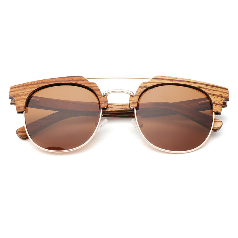 SOPEWOD  Wood Sunglasses with Dark Polarized Lenses for Men and Women