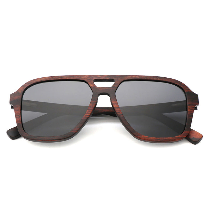 SOPEWOD  Wood Sunglasses with Dark Polarized Lenses for Men and Women