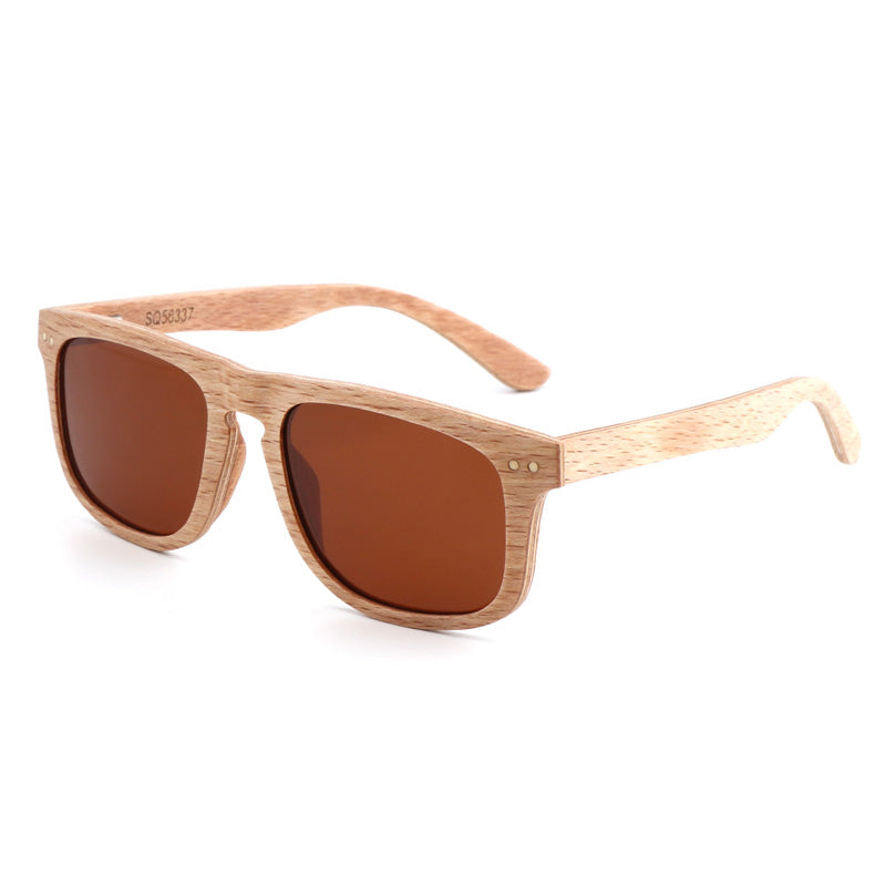 SOPEWOD  Wood Sunglasses with Dark Polarized Lenses for Men and Women