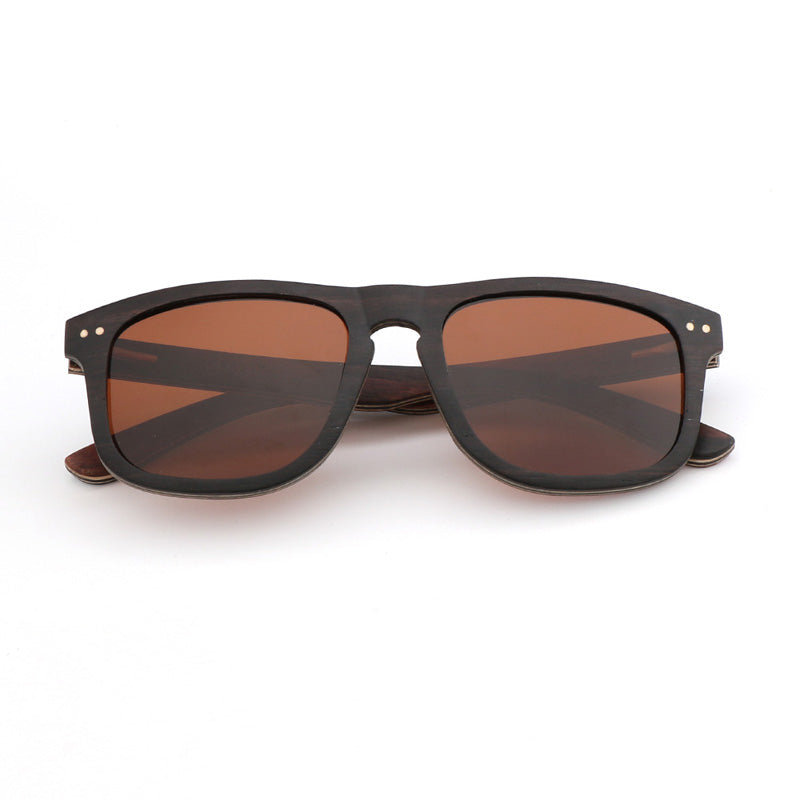 SOPEWOD  Wood Sunglasses with Dark Polarized Lenses for Men and Women