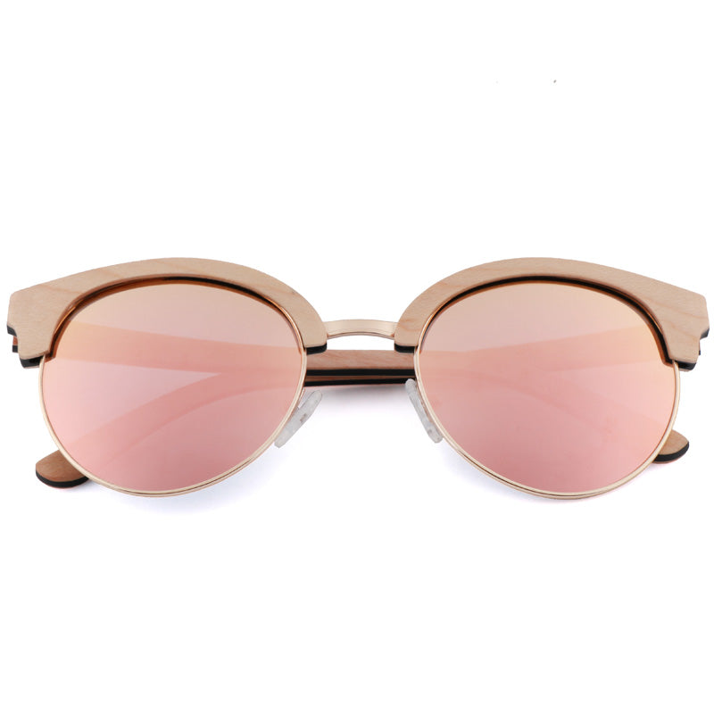 SOPEWOD  Wood Sunglasses with Dark Polarized Lenses for Men and Women