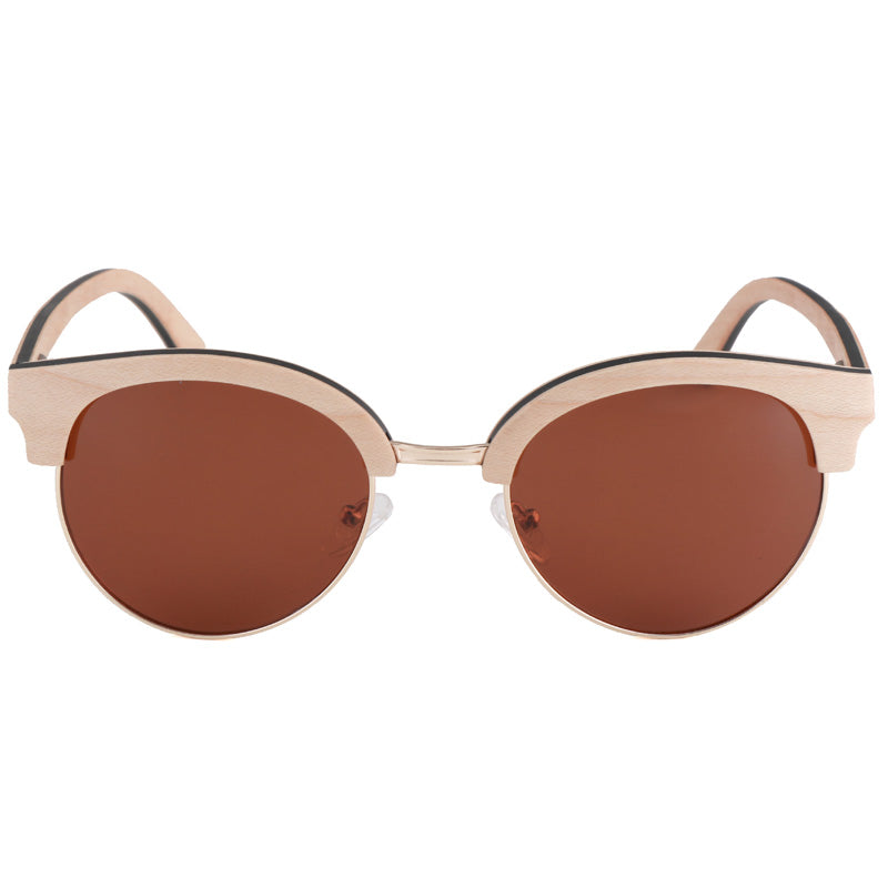 SOPEWOD  Wood Sunglasses with Dark Polarized Lenses for Men and Women