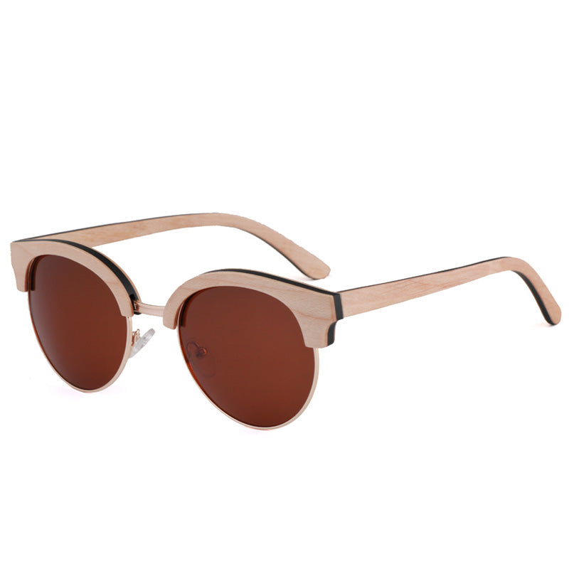 SOPEWOD  Wood Sunglasses with Dark Polarized Lenses for Men and Women