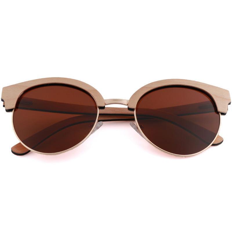 SOPEWOD  Wood Sunglasses with Dark Polarized Lenses for Men and Women