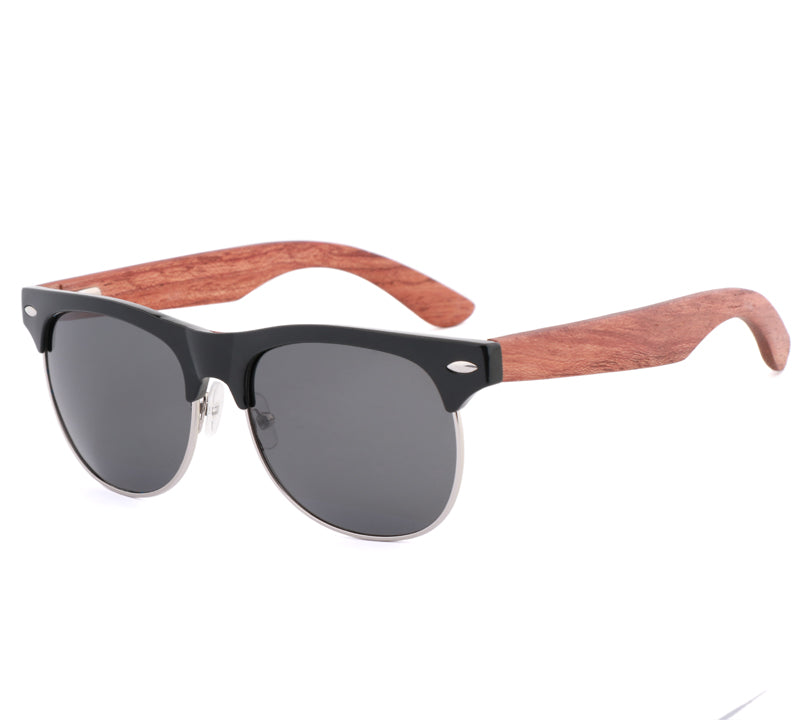 SOPEWOD  Wood Sunglasses with Dark Polarized Lenses for Men and Women