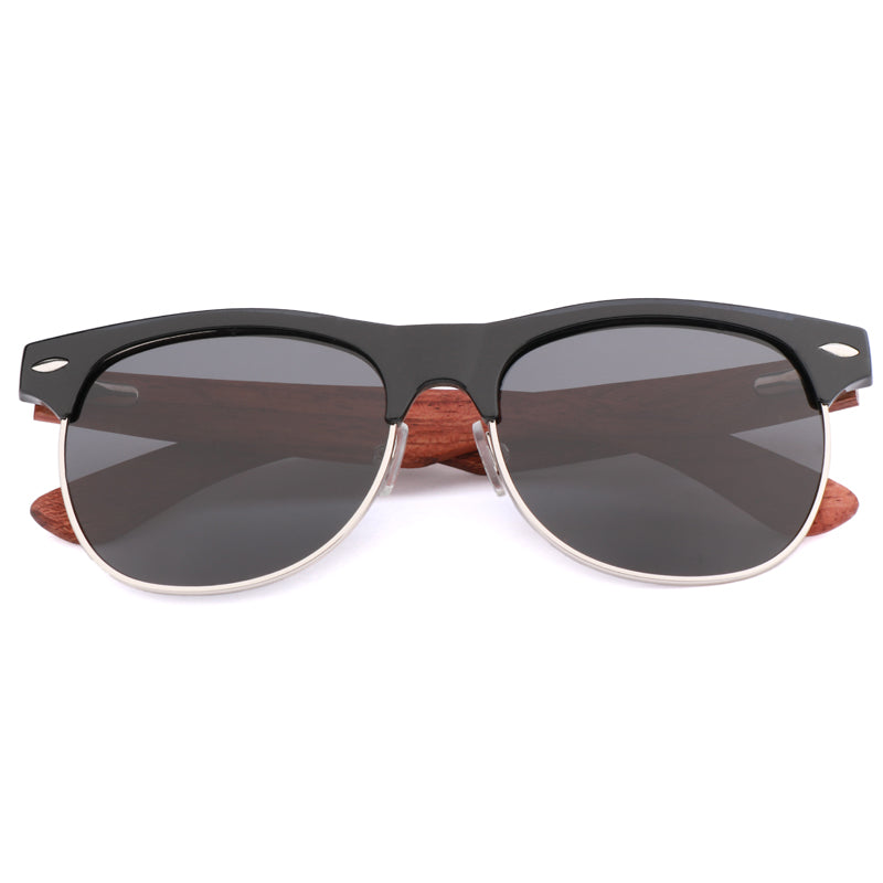 SOPEWOD  Wood Sunglasses with Dark Polarized Lenses for Men and Women