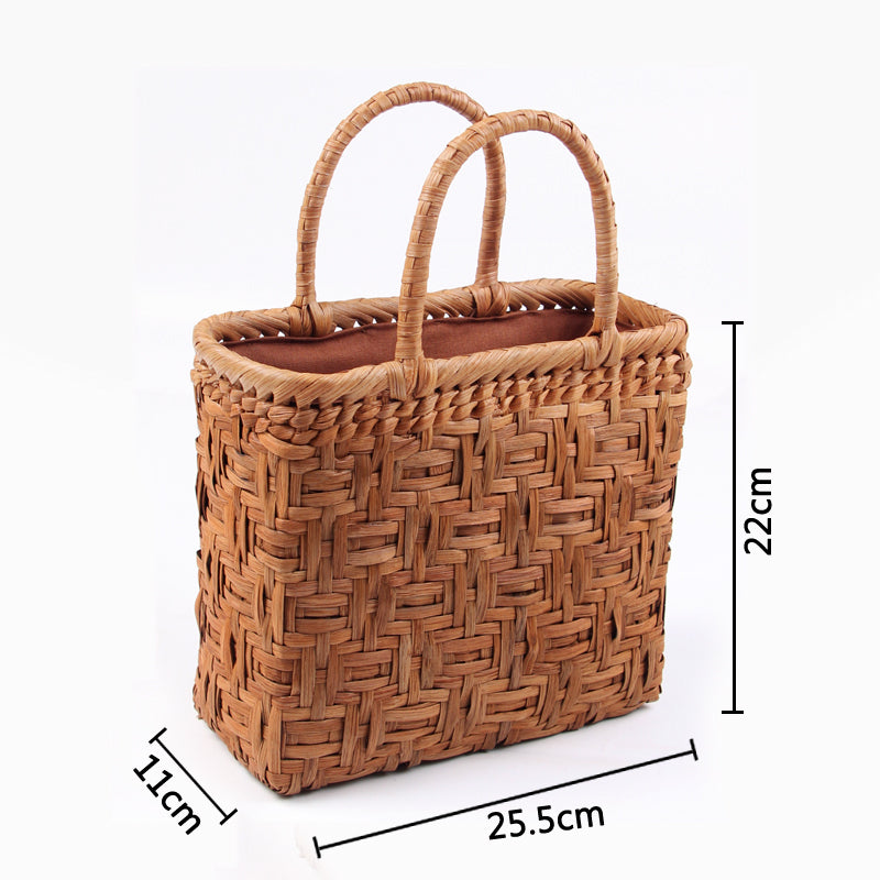 SOPEWOD trend grapevine bamboo pure small handmade woven bag for Womens