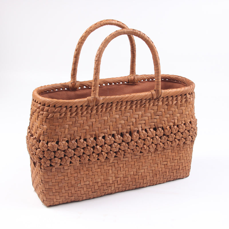 SOPEWOD trend grapevine bamboo pure small big handmade woven bag for women