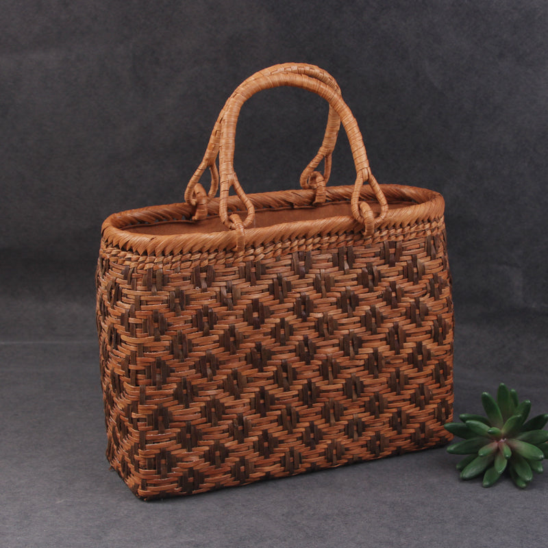 SOPEWOD trend grapevine bamboo pure small big handmade woven bag for women