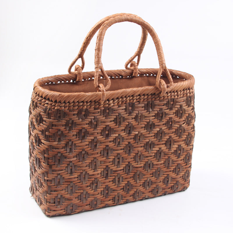SOPEWOD trend grapevine bamboo pure small big handmade woven bag for women