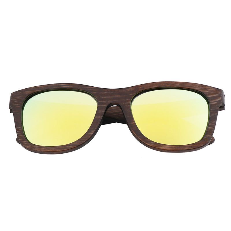 SOPEWOD Wood Sunglasses for Men and Women Vintage Polarized Lenses Uv Protection Bamboo Frame Sun Glasses