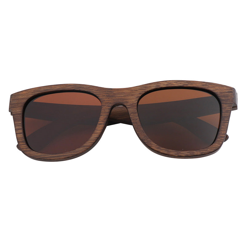 SOPEWOD Wood Sunglasses for Men and Women Vintage Polarized Lenses Uv Protection Bamboo Frame Sun Glasses