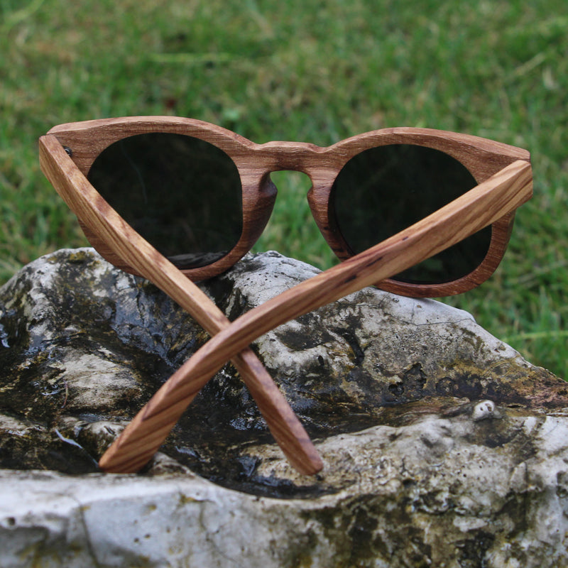 SOPEWOD Wooden Sunglasses - Polarized Lenses with Wooden Frame