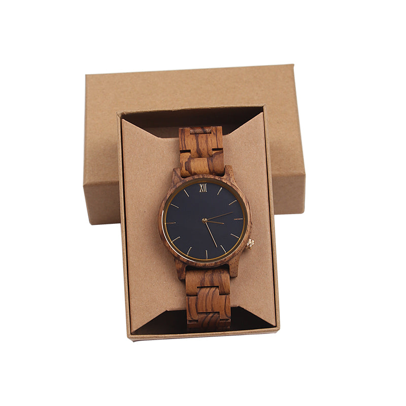 SOPEWOD Couple Wooden Quartz Watch Men and Women Handmade Fashion Watches