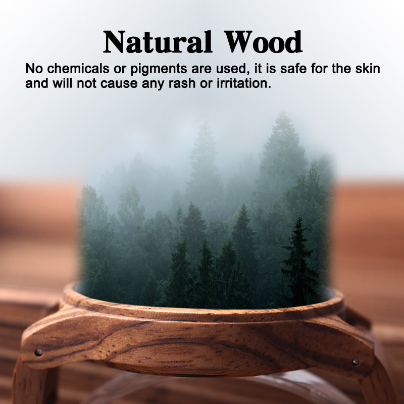 SOPEWOD Mens Personalized Engraved Wooden Watches, Stylish Wood & Stainless Steel Combined Quartz Casual Wristwatches for Men Family Friends Customized Watch