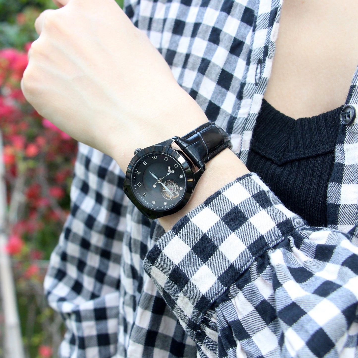 SOPEWOD Custom Logo OEM Mechanical Decoration Japan Quartz Wristwatches Wooden Watch Womens