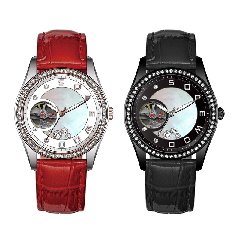SOPEWOD Custom Logo OEM Mechanical Decoration Japan Quartz Wristwatches Wooden Watch Womens