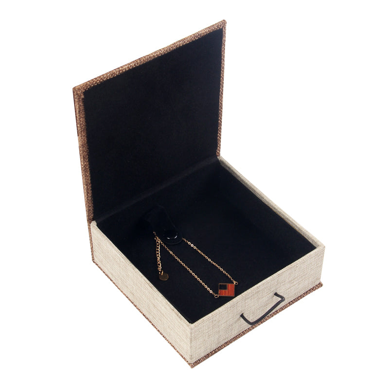 SOPEWOD Small Portable Travel Jewelry Box Bracelet Necklace Ring Storage Organizer Box for Women Girl Gift